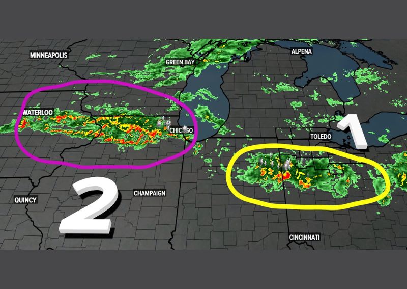 Two Rounds of Rain Could Bring Flash Flooding to Indiana and Parts of Ohio Today With More Rain Ahead