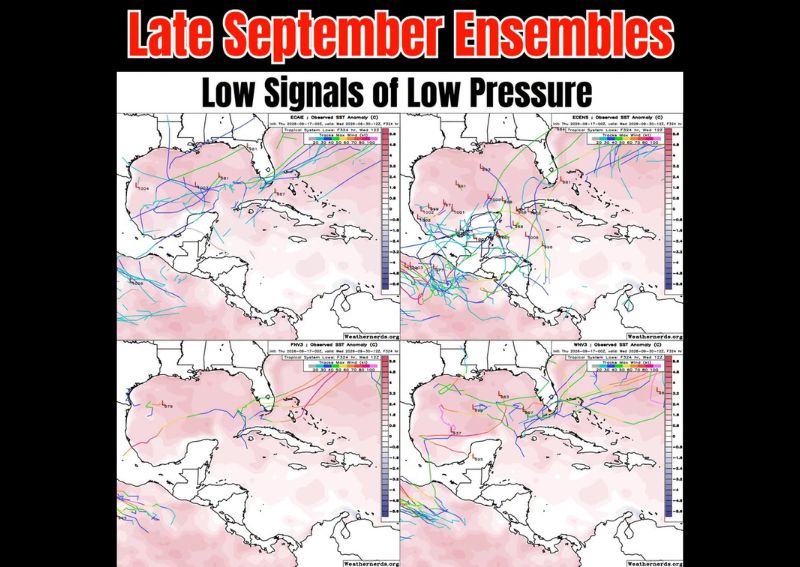Weather Models Show Mixed and Uncertain Signals for Possible Tropical Development Near Central America and the Gulf of Mexico in Late September